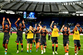 Champions Inter thump Lazio in cup final warm up