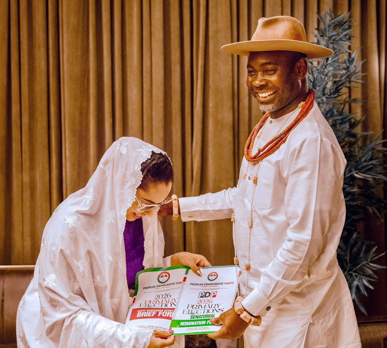 2027: Senator Natasha picks forms, promises more opportunities