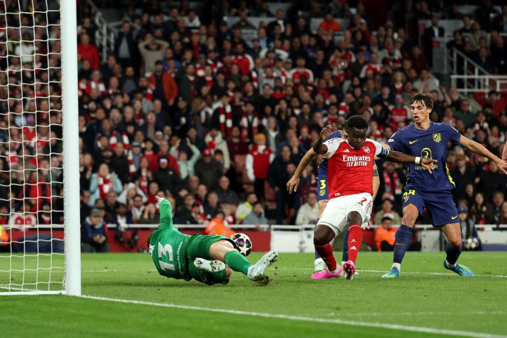 Saka ends Arsenal’s 20-year wait to reach Champions League final