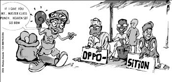Cartoon: ‘Oya, come and collect renewed punch’