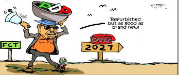 Cartoon: ‘Bend down select, sorry, come and elect’