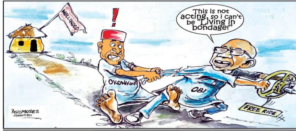 Cartoon: Okonkwo let go, things have fallen apart