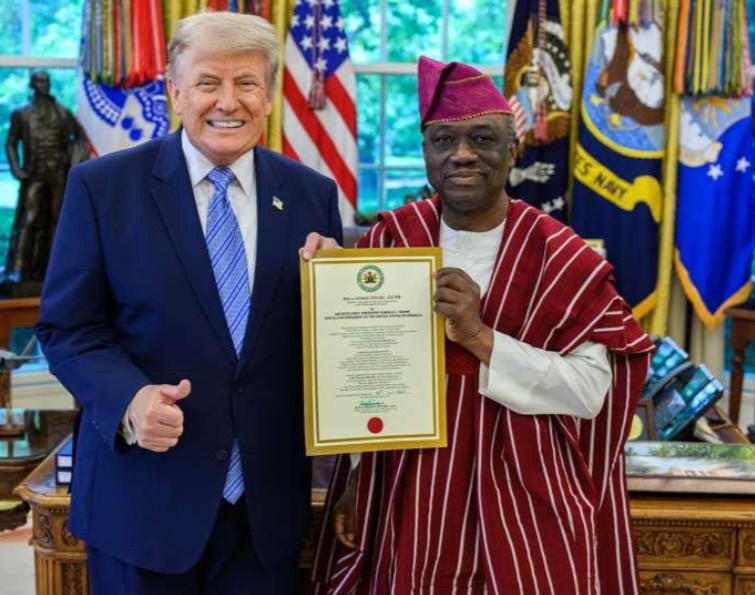 Trump welcomes Nigeria’s envoy Are, signals stronger US–Nigeria ties