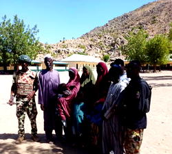 Troops rescue six abducted women, children in Borno