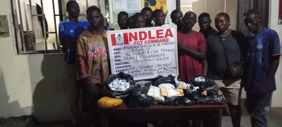 NDLEA busts Abuja drug hubs, arrests 132 suspects, seizes 220kg illicit substances