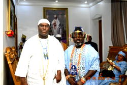 Sooko Agoriesin felicitates Ooni, wife over birth of twin princes