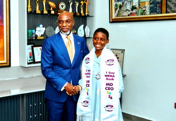 Children’s Day: Wema Bank names 10-year-old Ozoakpata as One-Day MD/CEO winner