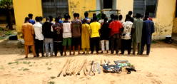Salah: Police raid Suleja blackspots, arrest 27 suspected criminals