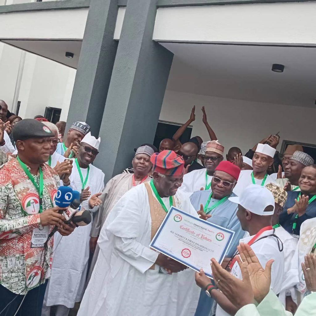 Thugs invade factional PDP convention, assault journalists; Jonathan named presidential candidate