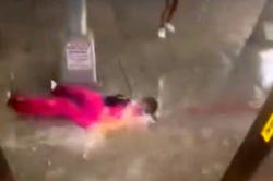 Video: Woman swept away as flash floods paralyse New York City