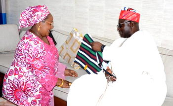 Avada Couture visits Ohinoyi of Ebiraland
