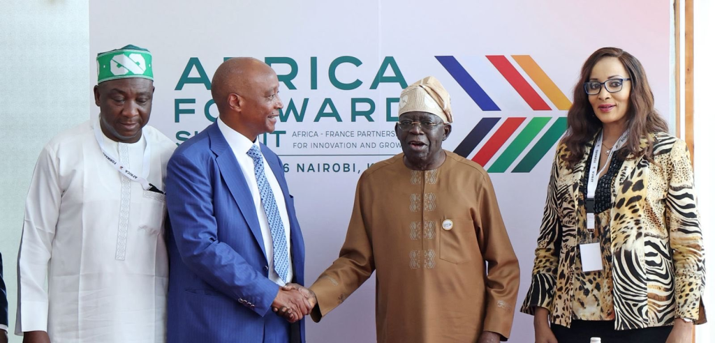 Photos: Tinubu, CAF president meet in Kenya