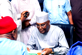 Atiku submits ADC presidential nomination forms