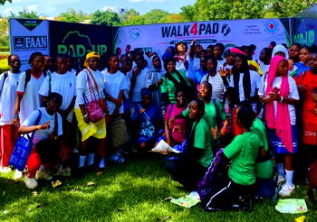 Shamies Foundation, Pad-Up Africa gift 100 FCT girls menstrual products