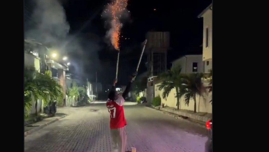 Videos: Arsenal fans in Nigeria celebrate first EPL trophy in 22 years