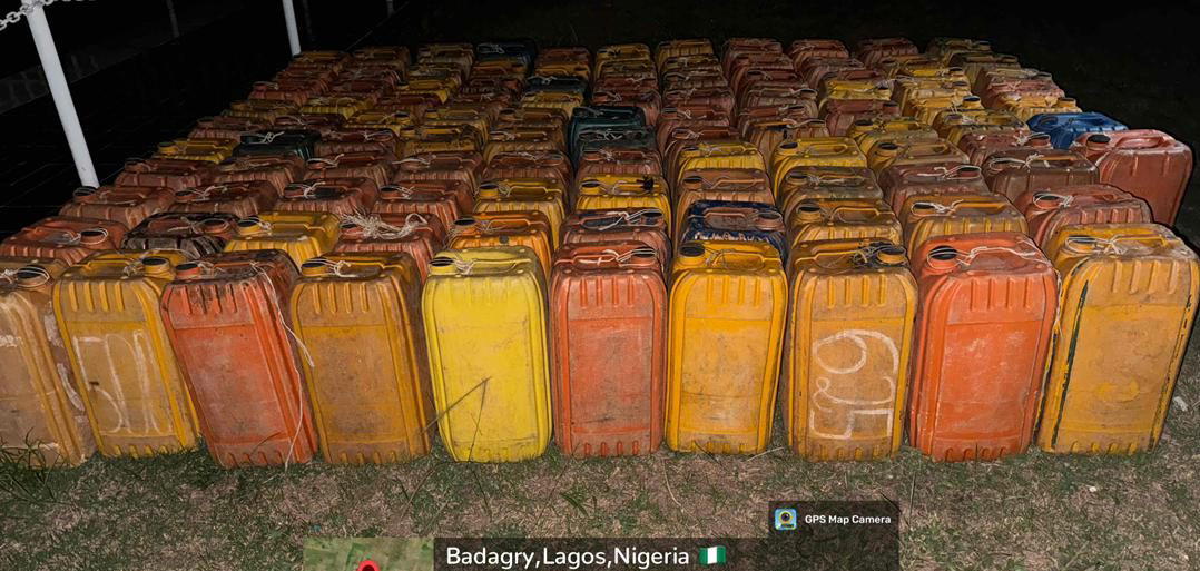 Navy impounds 6,000 ltrs of smuggled fuel in Lagos