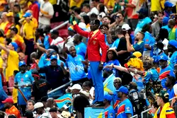 Photos: DR Congo statue fan makes World Cup debut in Colombia clash