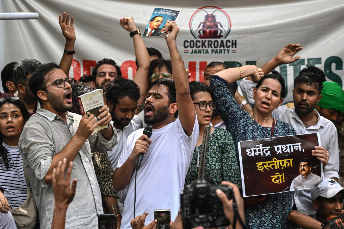 India tightens security ahead of 'Cockroach Party' protest
