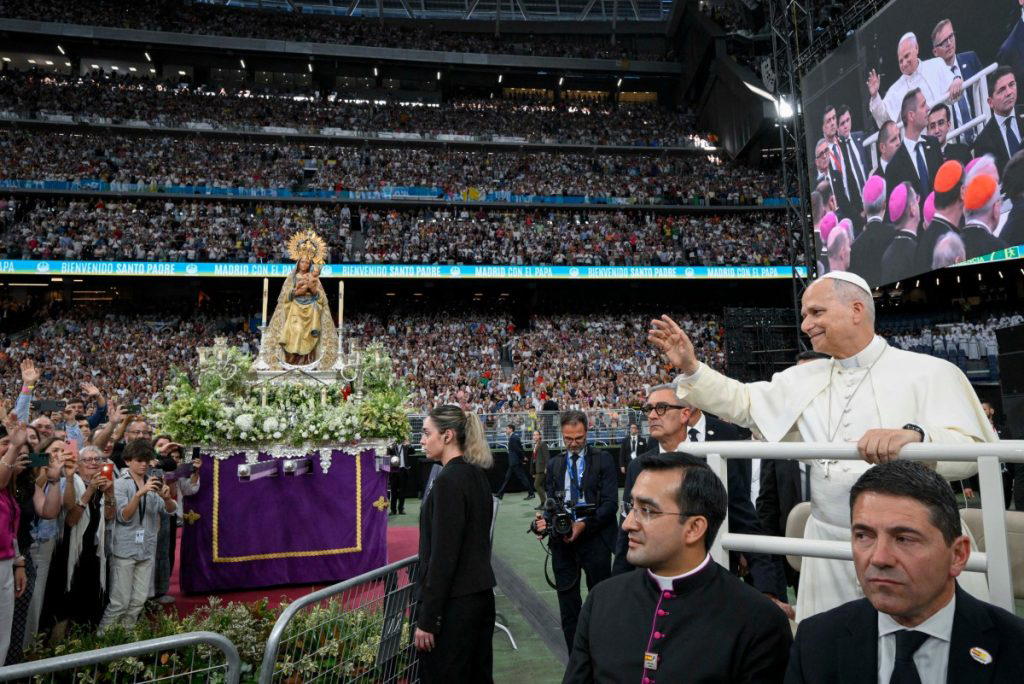 Pope Leo meets superstar Bad Bunny in Madrid