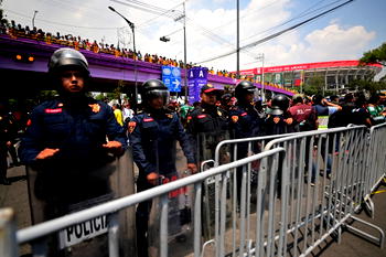 Scuffles at Mexico’s World Cup fan zone as thousands jostle for entry