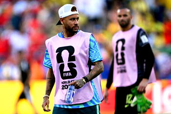 Neymar back in training with Brazil at World Cup