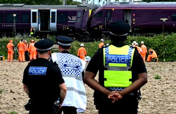 Driver killed, 28 hospitalised after UK train collision