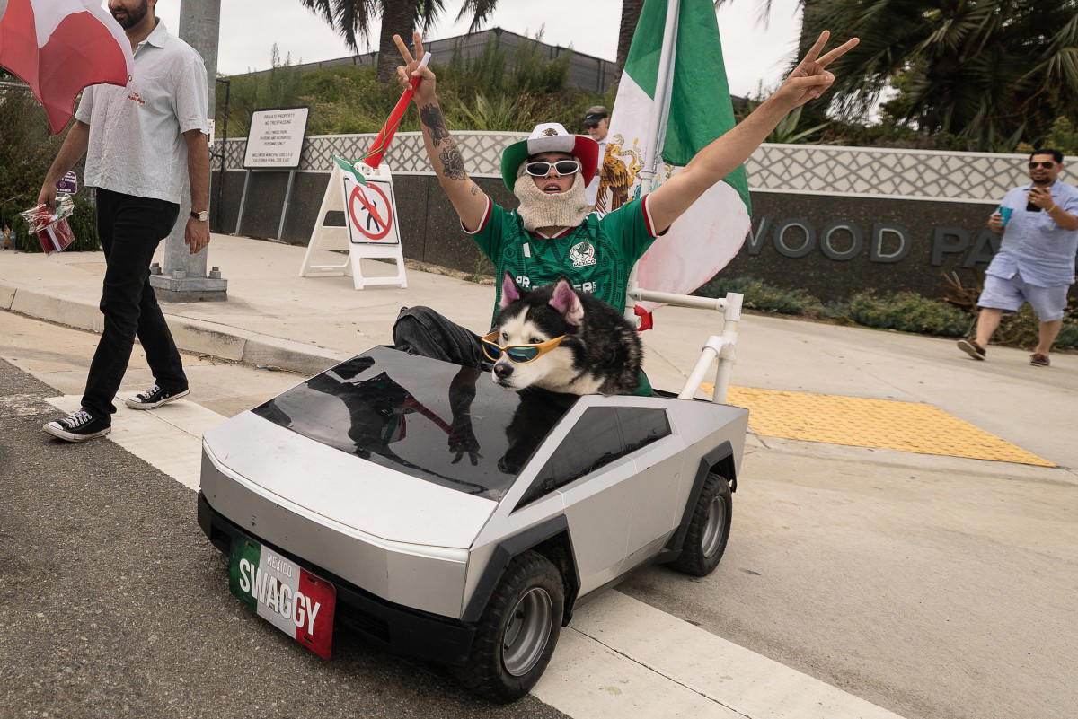 Mexican fans cheer for Iran, calling them their “second team” at the World Cup.