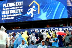 France-Iraq World Cup game suspended due to severe weather alert