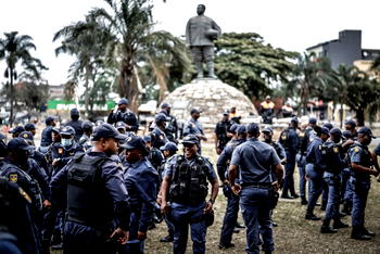 South Africa police deploy on protesters’ anti-migrant ‘deadline’