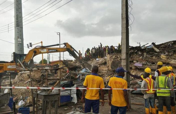 ‘Someone is making noise inside’: 15 rescued, one dead as Lagos 3-storey mall collapses