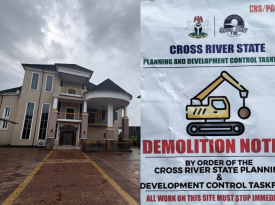 C/River govt marks PDP deputy gov candidate house, others for demolition