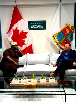 Onigbongbo LCDA, Brampton forge ties on innovation, youth devt