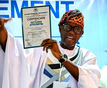 June 12 occupies special place in our democratic journey – Adeoye, APM gov candidate
