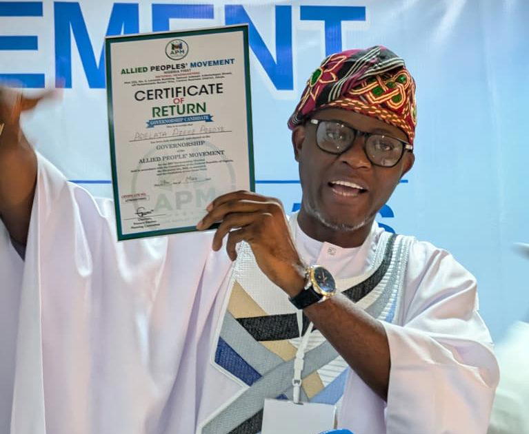 June 12 holds significant relevance in Nigeria's democratic history, says Adeoye, APM's gubernatorial candidate