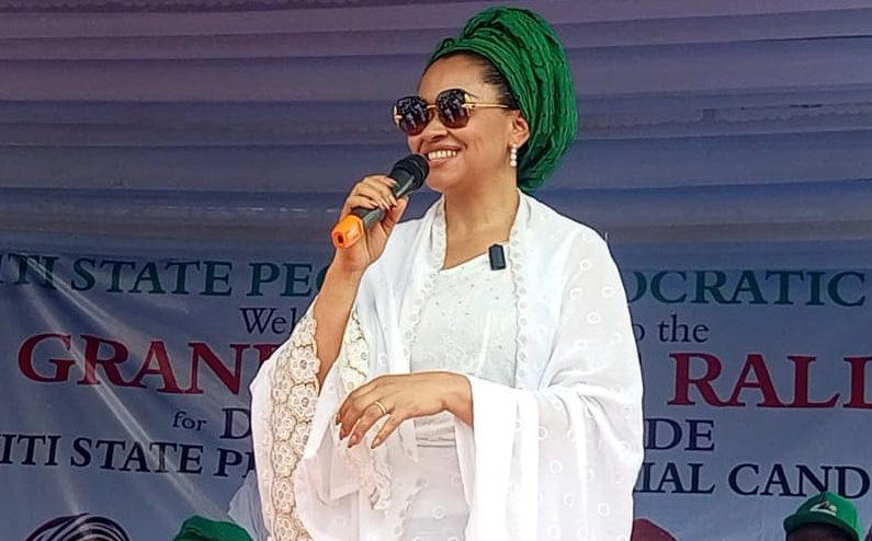 Senator Natasha endorses PDP’s Oluyede as the optimal candidate for Ekiti