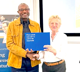 Femi Otedola goes to school