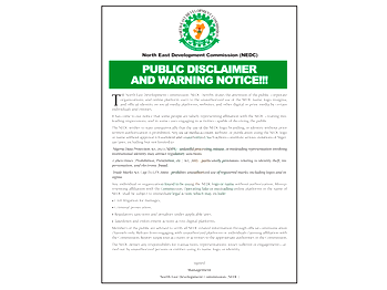 Public Disclaimer And Warning Notice!!!