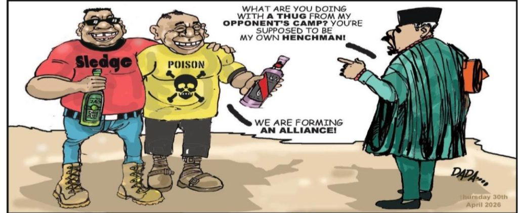 Cartoon: Where are the politician’s sons?