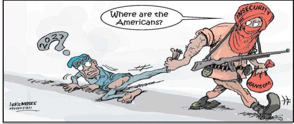 Cartoon: 'Renew, please release my leg or I'll contact Netanyahu