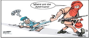 Cartoon: ‘Renew, sorry, release my leg now or I’ll call Netanyahu!’