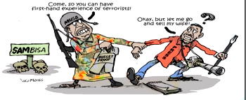 Cartoon: ‘Let’s go, pen is mightier than sword’