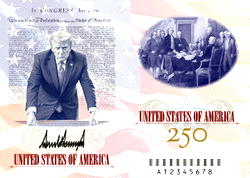 Trump unveils new US passport with picture of himself