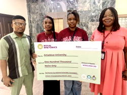 VC excited as 2-yr-old Amadeus University wins trophy at NUC debate championship