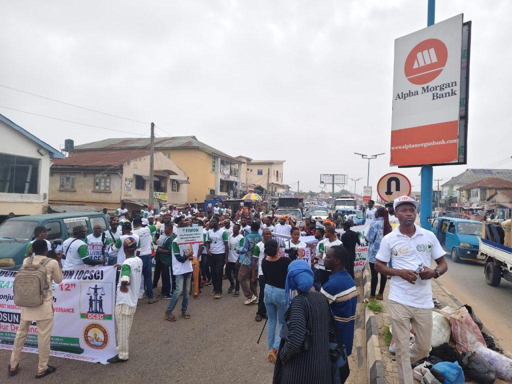 June 12: Civil society groups demonstrate in Osun to address rising insecurity