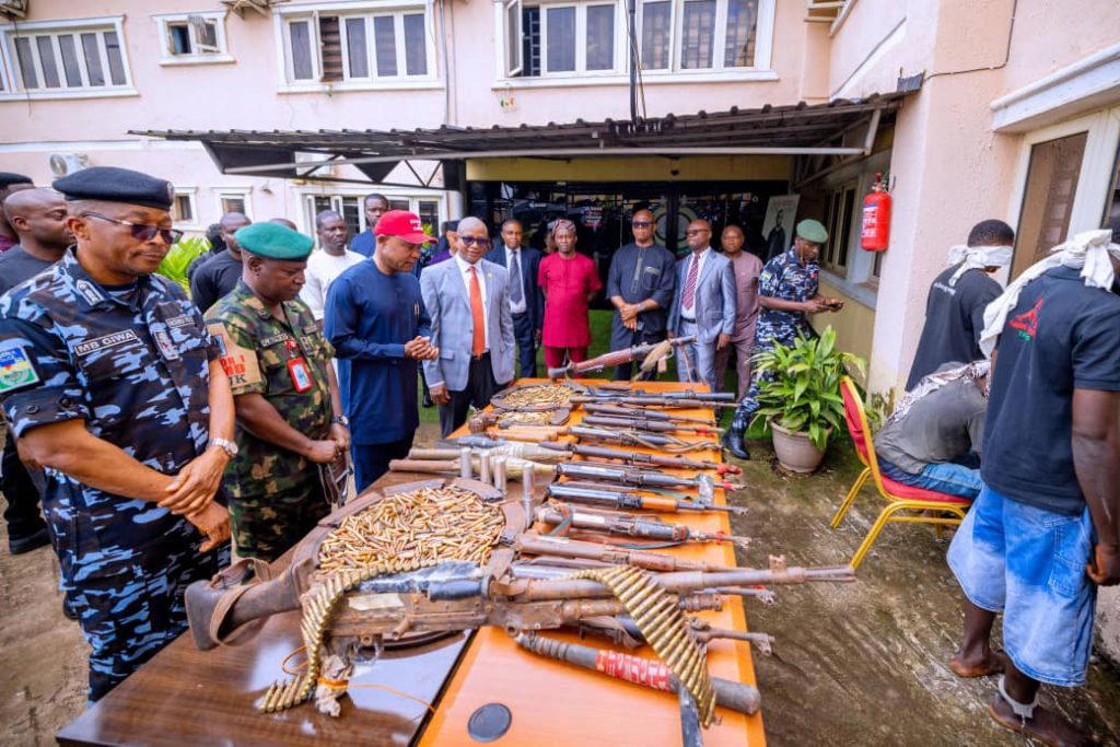 Security forces apprehend infamous gunmen along with large stockpiles of weapons in Enugu