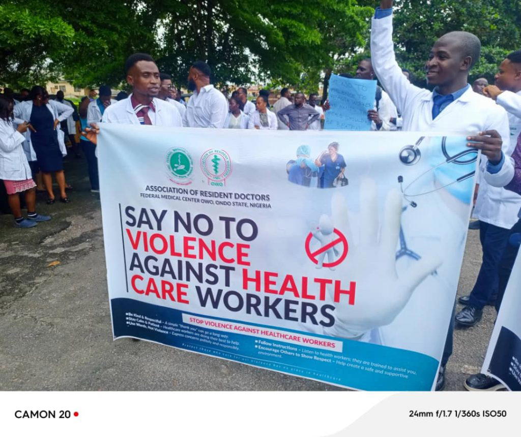 FMC Owo doctors protest repeated attacks on health workers