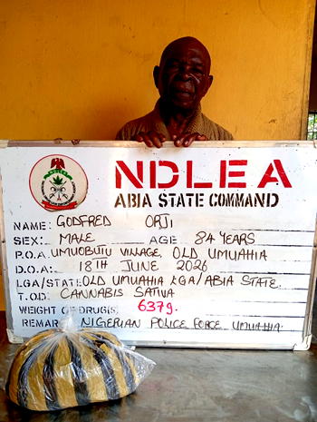 NDLEA arrests two grandfathers for selling drugs to secondary school students