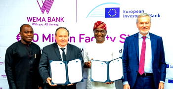 Wema Bank secures €50m EIB facility to support SMEs, women, youth businesses