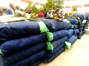 Police bust syndicate moving military camouflage, hard drugs out of Lagos