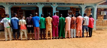 Adamawa Police arrest 57 suspects in crackdown on Shilla gang activities